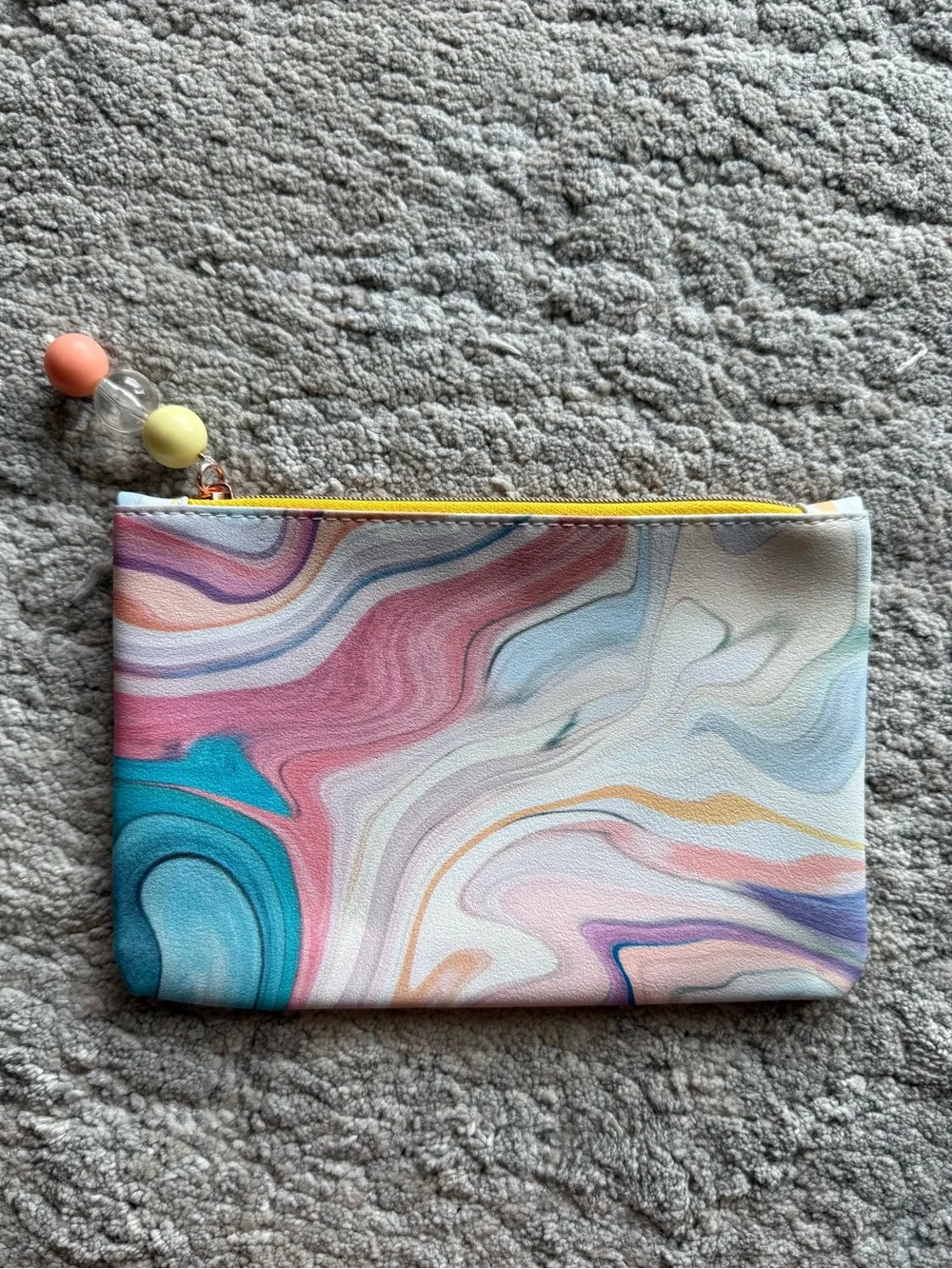 Ipsy Glam Makeup Bag | Pastel Marble Swirl